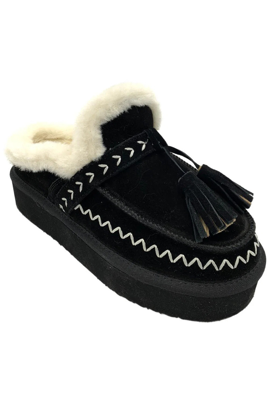 Vintage Havana Women's Charm Slippers Black - Medium